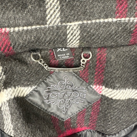 Plaid Pea Coat - Picture 5 of 5